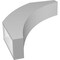 Ekena Millwork 3 1/2-in. W x 16-in. D x 20-in. H Thorton Architectural Grade PVC Knee Brace BRCP035X16X20THR - alternate 5